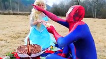 Frozen Elsa vs Spiderman PRANKS! Spiderman prank w_ Cockroach! Superhero Fun In Real Life