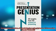READ book  Presentation Genius 40 Insights From the Science of Presenting Teach Yourself Free Online