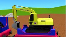 Cartoons for children about cars. Construction game. Crawler excavator. Big trucks for kids. | HD