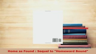 Download  Home as Found  Sequel to Homeward Bound Free Books