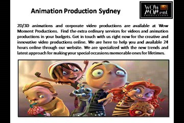 Photographer Sydney, Animation Production Sydney