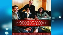 READ book  Persuasive Presentations for Business Online Free