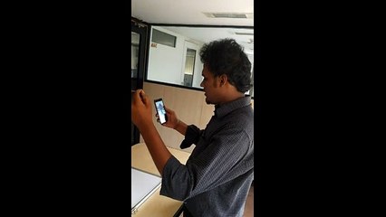 Job seeker taking online Video interview