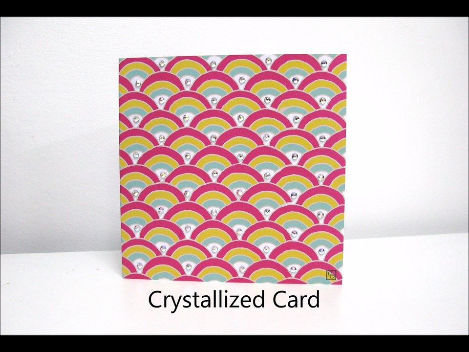 Embellished Greeting Card with Swarovski Crystals