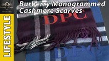 Burberry Cashmere Monogrammed Scarves - Luxury Lifestyle Channel