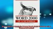 READ book  Word 2000 in a Nutshell A Power Users Quick Reference In a Nutshell OReilly Full EBook