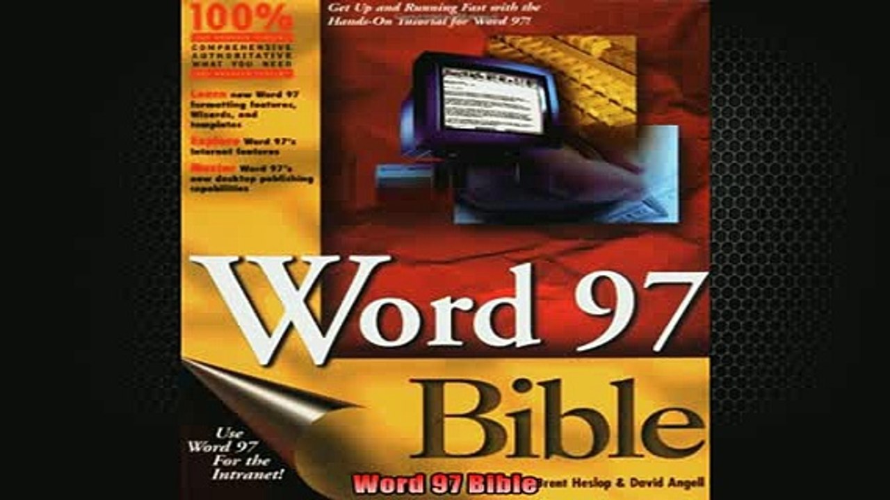 READ FREE Ebooks  Word 97 Bible Free Online