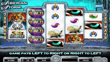 Siberian Storm ilmainen kasino kolikkopeli IGT Video Esikatselu