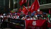 Tensas protestas en Hong Kong por la visita de un dirigente chino