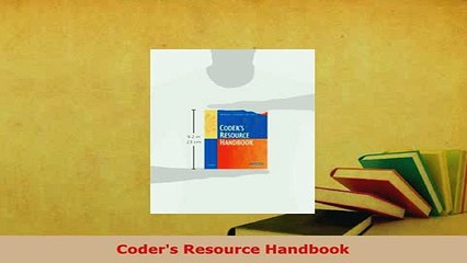 PDF  Coders Resource Handbook Ebook