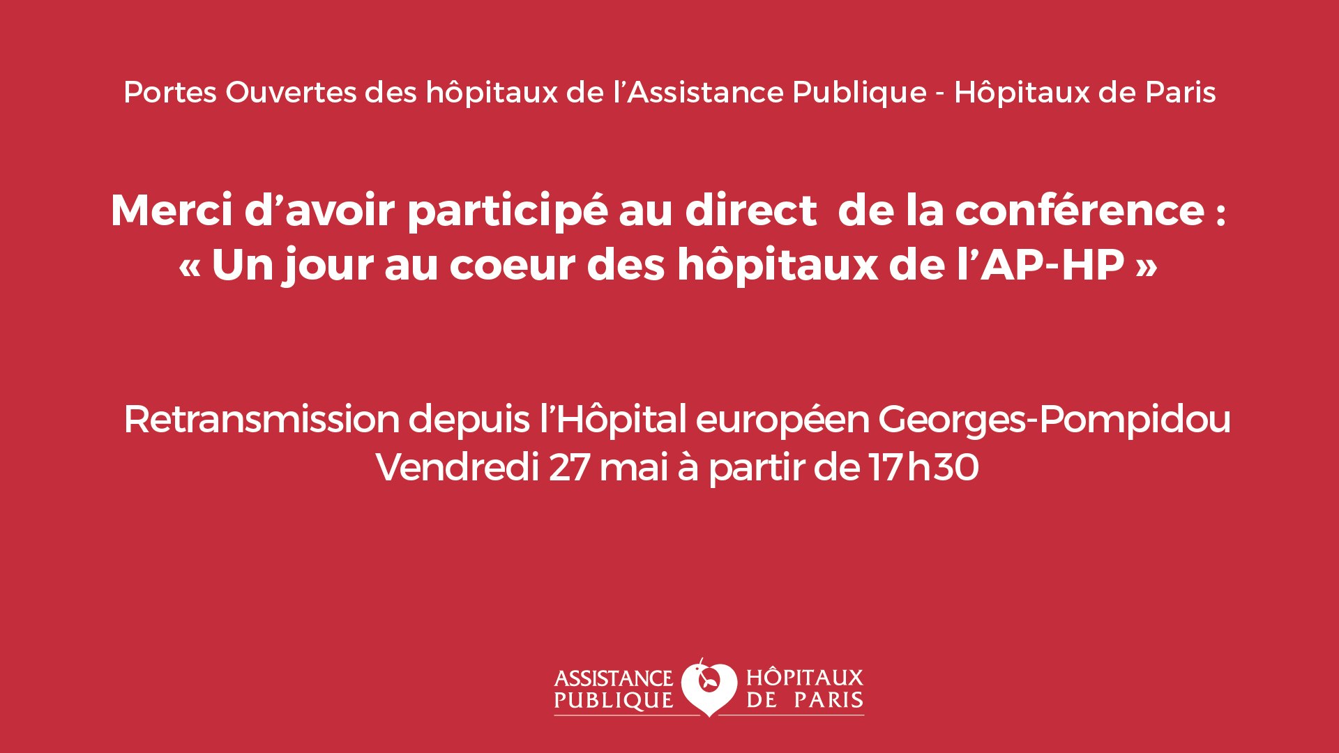 LIVE] "un jour au coeur des hôpitaux de l'AP-HP" (27.05.2016) - Vidéo  Dailymotion