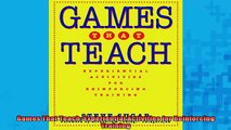 READ book  Games That Teach Experiential Activities for Reinforcing Training Free Online