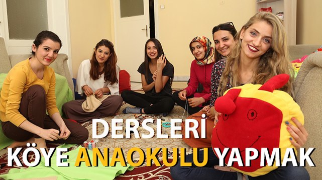 Özel Haber: Dersleri köye anaokulu yapmak