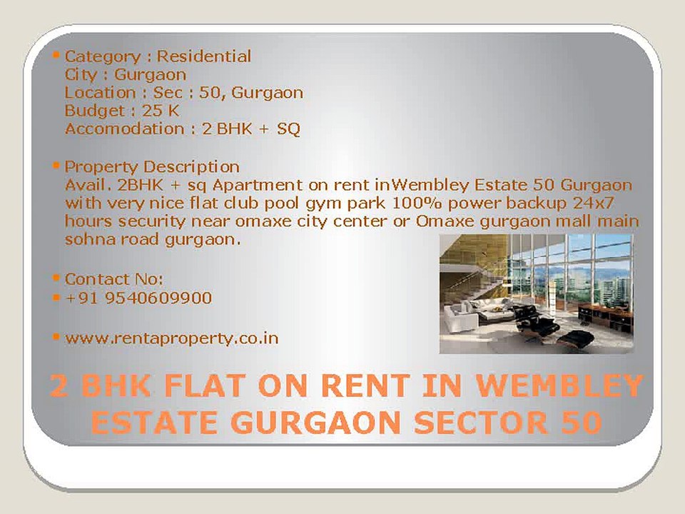 3BHK on Rent in  Sohna Road Gurgaon - Rentaproperty.co.in