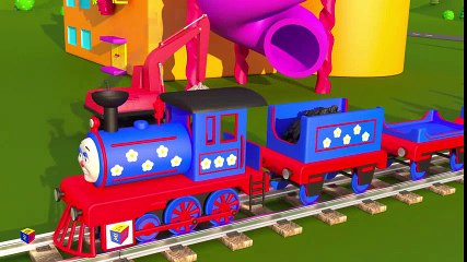 Shapes for kids children grade 1. Learn 3D shapes (geometric solids) with Choo-Choo Train - part 1 | HD
