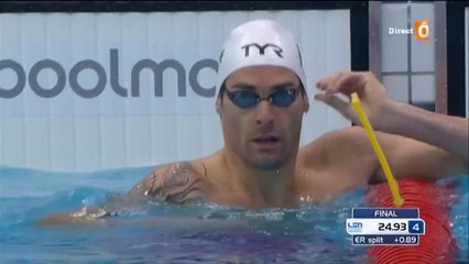 Vidéo. Camille Lacourt en 1/2 finale du 50m dos