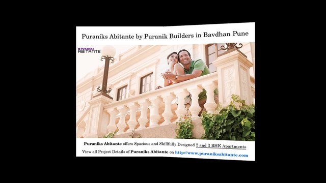 Residential Projects at Puraniks Abitante in Bavdhan Pune for Sale