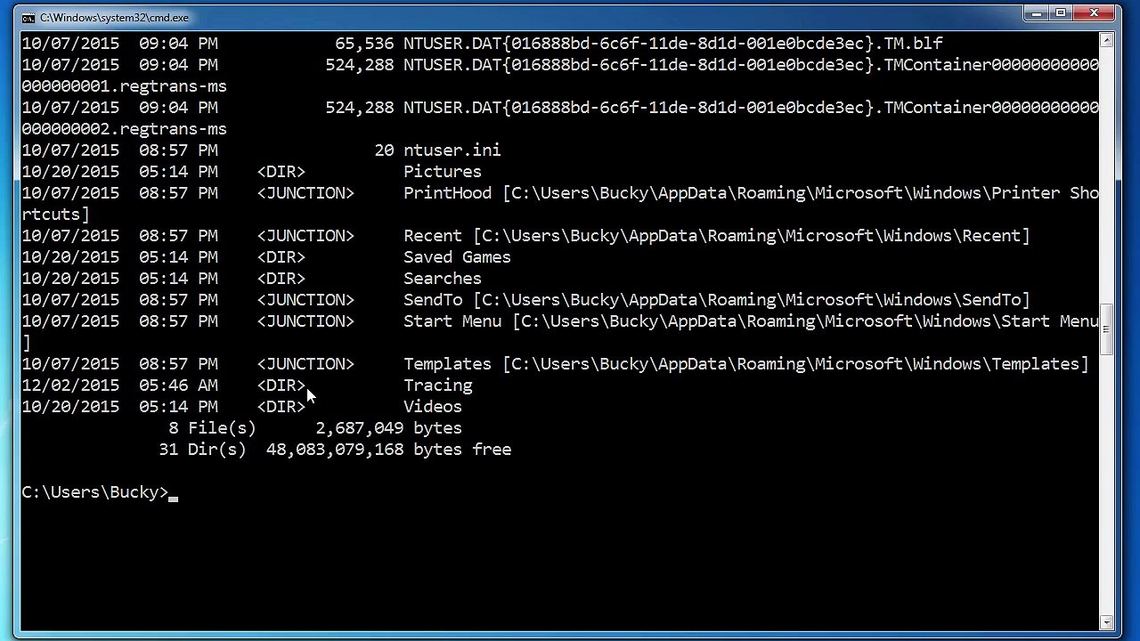 Windows Command Line Tutorial - 3 - Opening Files and History