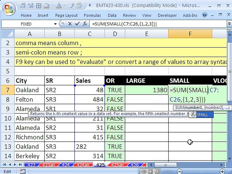 Excel Magic Trick 425_ Functions That Can Handle Array Syntax And Do Not Require CSE