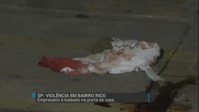 SP: Empresário é baleado na porta de casa durante tentativa de assalto