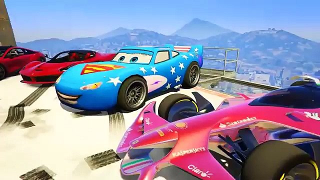 Spiderman CARS Collection Cartoon for Kids! Monster Trucks & Disney Lightning McQueen for Children