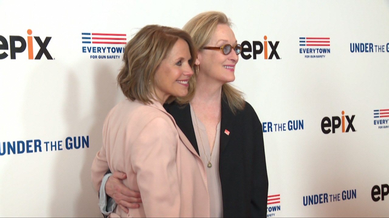 Katie Couric, Meryl Streep At Epix 'Under The Gun' Premiere