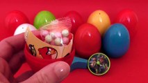 Colored Surprise Eggs  Spider-Man Disney Cars Disney Planes Angry Birds Super-Mario