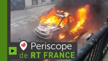 Paris : une voiture de police incendiée dans une manifestation contre «l’impunité policière»