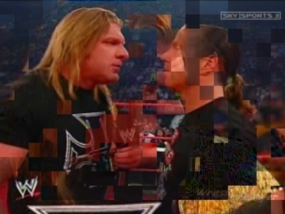 WWE Raw 2004 - HBK Superkicks Coach