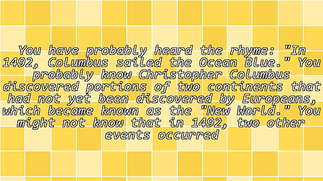 1492: Three Historical Events That Catapulted Spain From the Middle Ages to the Renaissance