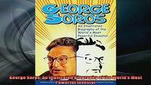 READ book  George Soros An Illustrated Biography of the Worlds Most Powerful Investor  FREE BOOOK ONLINE