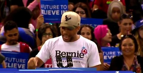 Kendrick Sampson Palestine Bernie Rally 5/17/2016