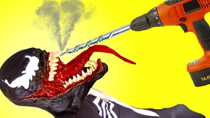 Spiderman Venom Vs Deadpool Doctor Dentist Nightmare! Fun Superhero Movie in Real Life (720p)