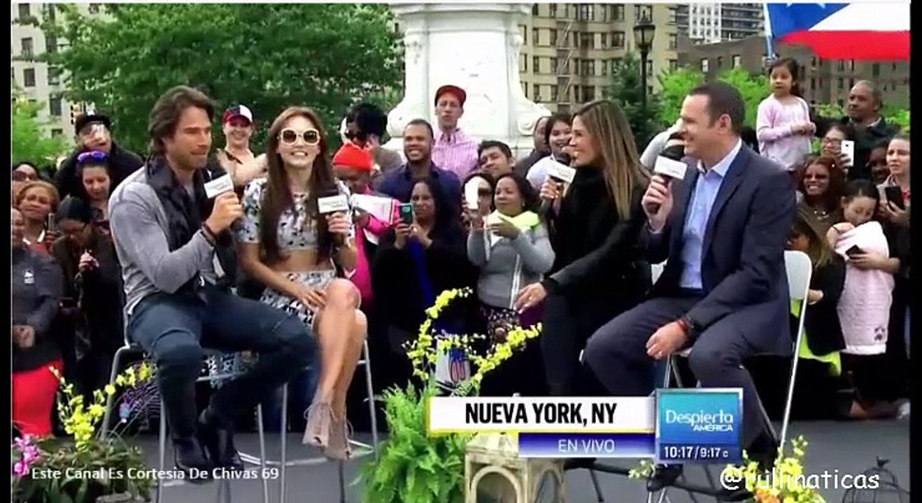 Sebastian Rulli y @Angelique Boyer en despierta America platicando de #3VecesAna y mas