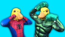 Spiderman Vs Duck Vs Hulk - Zombie Spider-man In Real Life _ Fun Superheroes Movie! (1080p)