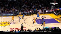 December 23, 2015 - Thunder vs. Lakers - D'Angelo Russell Loses Kyle Singler And Makes Three Pointer