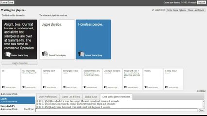 Cards Against Humanity /w Friends - WE MAY GONE TO FAR (18)