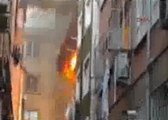 Kasımpaşa'da büyük yangın... Panik anları kamerada