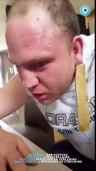 Un abruti se fait clouer l'oreille sur periscope pour des vues