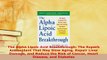 PDF  The Alpha Lipoic Acid Breakthrough The Superb Antioxidant That May Slow Aging Repair  Read Online