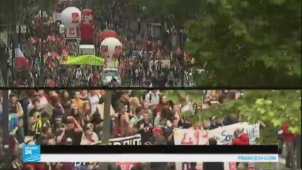 الفرنسيون يعاودون التظاهر ضد قانون العمل والرئيس يقول إنه لن يرضخ لهم