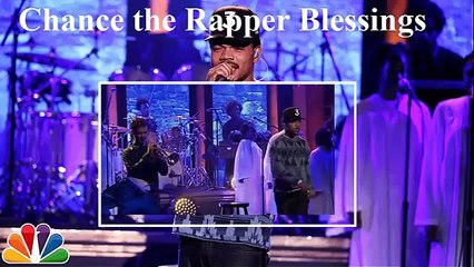 Chance the Rapper Blessings - The Tonight Show Starring Jimmy Fallon 050516