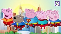 Peppa Pig Superman Finger Family Nursery Rhymes Simple Songs