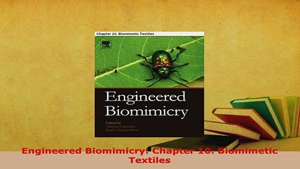 PDF  Engineered Biomimicry Chapter 10 Biomimetic Textiles  EBook