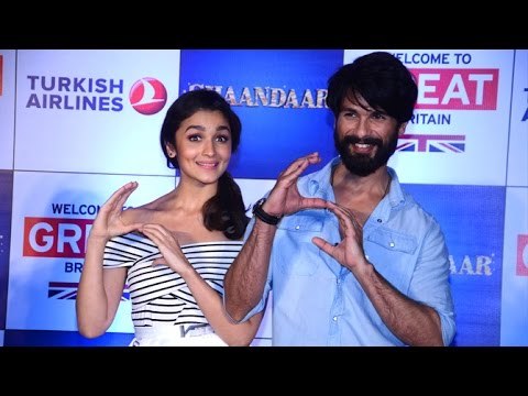 Shandaar Movie Promotions : Shahid Kapoor & Alia Bhatt