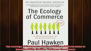 FAVORIT BOOK   The Ecology of Commerce Revised Edition A Declaration of Sustainability Collins Business  DOWNLOAD ONLINE