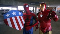 Spider-Man Vs Captain America, Iron-Man, Deadpool! Marvel Civil War Fan Film Parody
