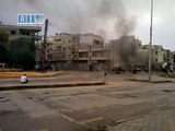 Siria, Homs, Represión Manifestación con Blindados y Balas en Barrio Al Bayada, 29/04/2011