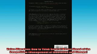 FREE PDF  Value Migration How to Think Several Moves Ahead of the Competition Management of  BOOK ONLINE