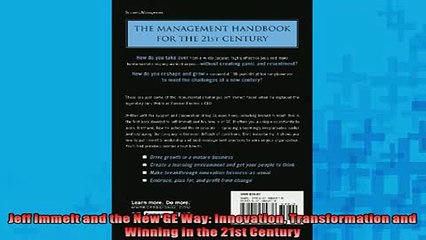 READ book  Jeff Immelt and the New GE Way Innovation Transformation and Winning in the 21st Century  DOWNLOAD ONLINE